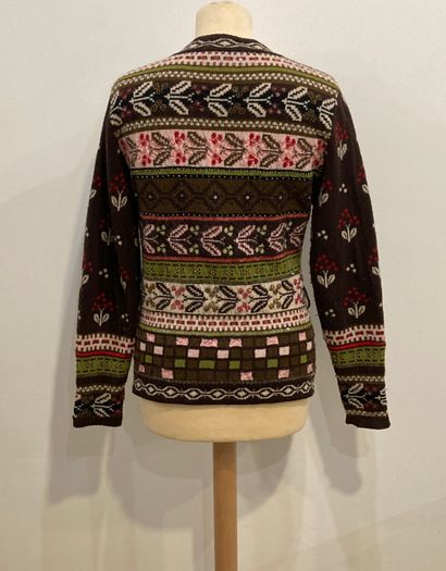 null Lot 2 pulls comprenant : - KENZO. Cardigan coloré taille L,

- KENZO DEFILE....