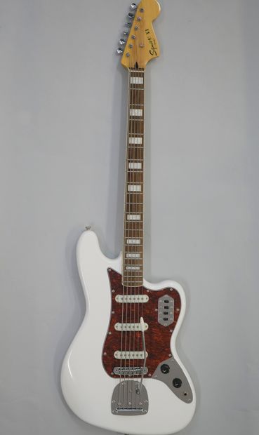  Squier by Fender Solidbody Baritone electric guitar, Bass V model made in Indonesia,...
