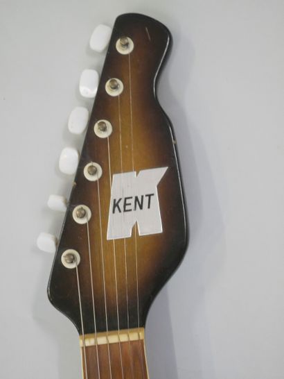 null Solidbody electric guitar Kent model 431, made in Japan ca. 1970, Sunburst finish.

Good...