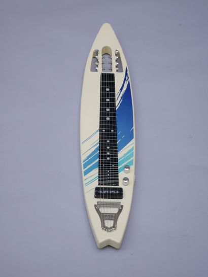 Lapsteel MAHALO in the shape of a surfboard....