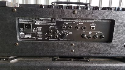 null 
Vox guitar amplifier, model Valvetronix AD 120VTH (amp head) with its two cabinets...