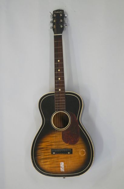 Silvertone acoustic guitar, made in USA ca....