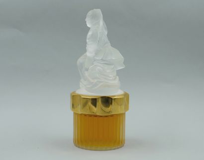 null LALIQUE France. 

Perfume bottle Mascotte series, representing a Samurai in...