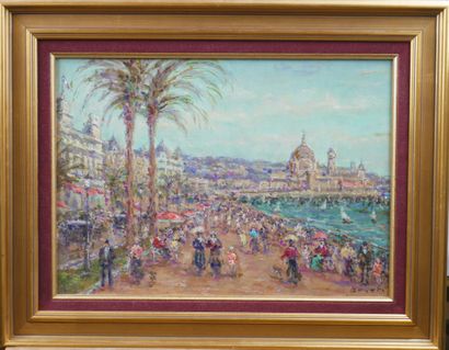 null André BOYER (1909-1981)

Animated beach scene. 

Oil on canvas, signed lower...