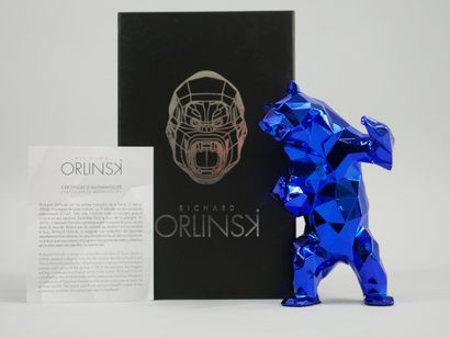 null Richard ORLINSKI (1966). Blue bear.

Sculpture in metallic blue resin.

Height:...