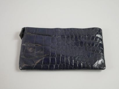 null Lot: DIOR and Francesco BIASIA. Clutches, one in blue fabric, the other in midnight...