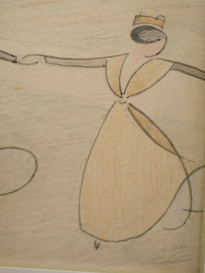 null Léo LELÉE (1872-1947)

Farandoles of Arlesian Women. 

Ink and pastel on paper....