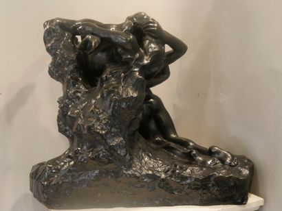 null 
Auguste RODIN (1840-1917) (d'après) - L'Eternel Printemps - Lost wax bronze...