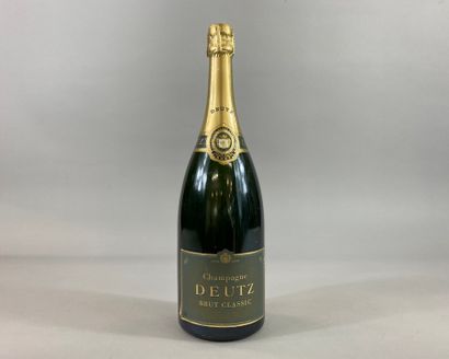 null DEUTZ. A Magnum of Champagne BRUT CLASSIC - Slightly unstuck labels.