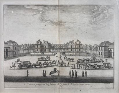 null SYLVESTRE Israël (1621-1691) paire de gravures :

 - "Château de Versailles,...
