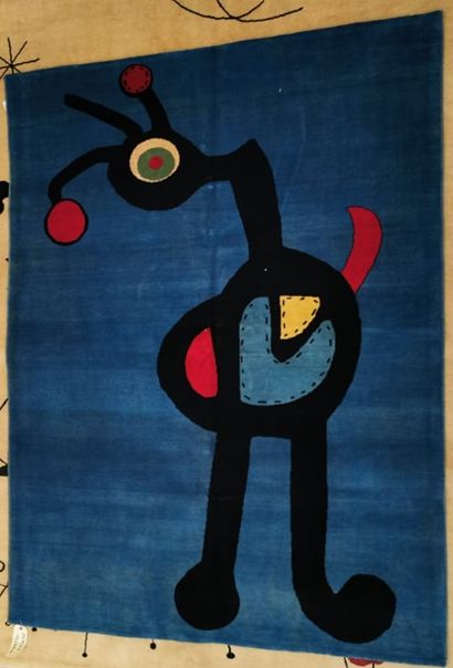 null 
Modern carpet - After MIRO. Wool carpet made and knotted by hand. 154 x 203...