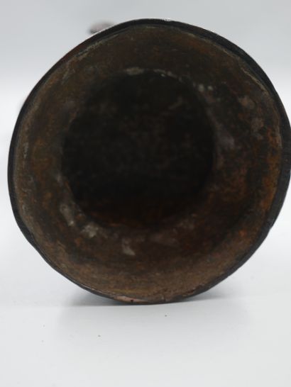 null THAILAND 20th century. 

Dancer. 

Proof in bronze with brown patina. 

Height:...