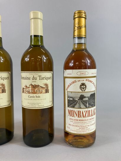 null Lot of 4 bottles including :

 - 3 bottles DOMAINE DU TARIQUET Cuvée du bois...