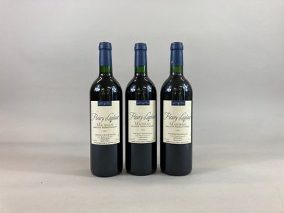 null Lot of 3 bottles FLEURY LAPLACE Madiran 2000 - Perfect levels - Labels good...