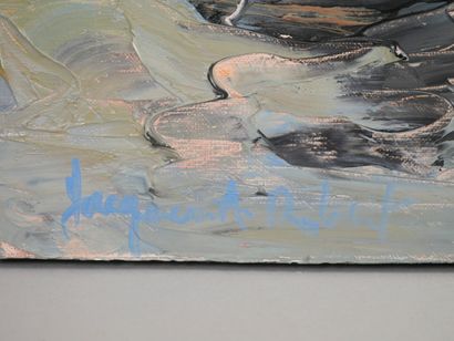 null Jacques A. Robert (1944)

Venise.

Huile sur toile signée en bas à gauche. Titrée...