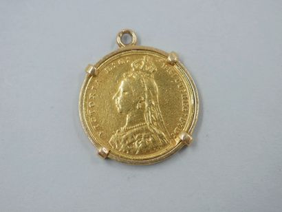 Sovereign in 18k yellow gold, Victoria, year...