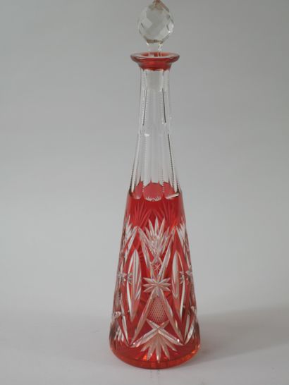 null In the taste of SAINT-LOUIS;

Decanter in cut crystal orange and its stopper.

Height....