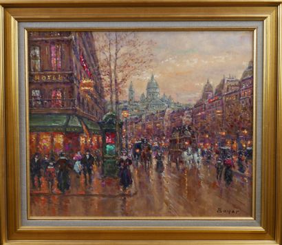 null André BOYER (1909-1981)

The Grands Boulevards.

Oil on canvas, signed lower...