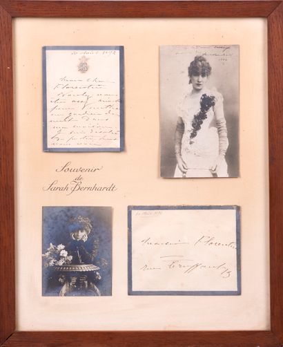 null Sarah BERNHARDT (1844-1923).

Lettre autographe signée adressée à Monsieur Florentin,...