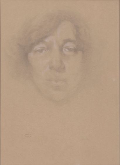 null Ywan CERF (1883-1963)

Portrait de la pianiste Marguerite Debrie

Crayon et...