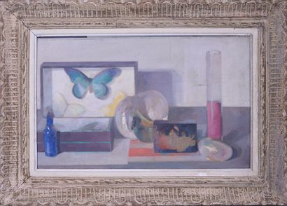 null Ywan CERF (1883-1963)

Still life with butterfly

Oil on panel. 

Unsigned....