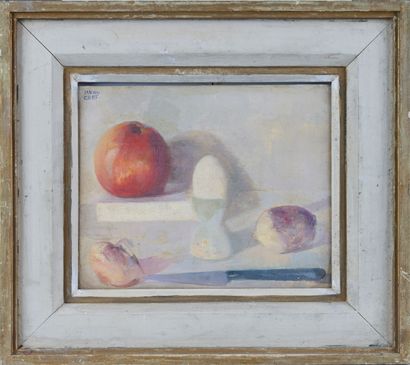 null Ywan CERF (1883-1963)

Still life with an eggcup

Oil on panel. 

Signed upper...