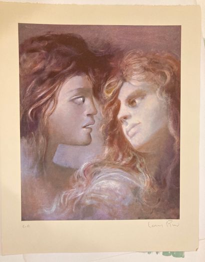 null Set of 15 lithographs and serigraphs including: Leonor Fini, Gaston Larrieu,...