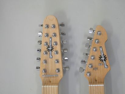 null Guitare électrique Solidbody double manche 6 et 12 cordes de marque Gear 4 music....