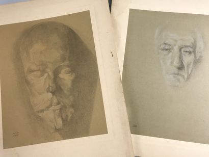 null Ywan CERF (1883-1963)

Set of seven portraits, including a nude

Pencil and...