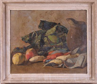 null Ywan CERF (1883-1963)

Still life with vegetables

Oil on cardboard. 

Signed...