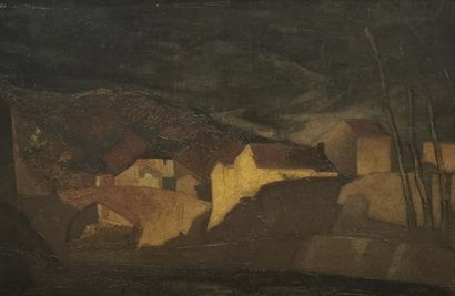null Attributed to Ywan CERF (1883-1963)

Landscape with bridge

Oil on canvas. 

Signed...