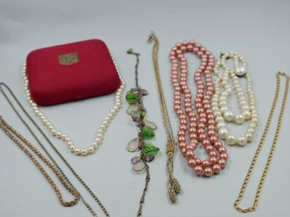 null Important lot of silver, metal and other fancy jewelry.