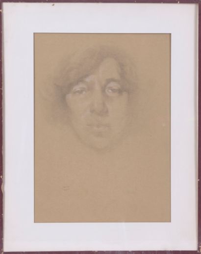 null Ywan CERF (1883-1963)

Portrait of the pianist Marguerite Debrie

Pencil and...