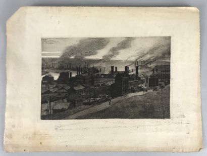 null François MARECHAL (1861-1945) 

Valley of the Meuse 

Etching 

Signed lower...