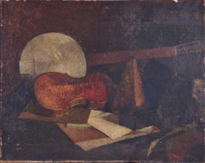 Ywan CERF (1883-1963)

Still life with mandolin...