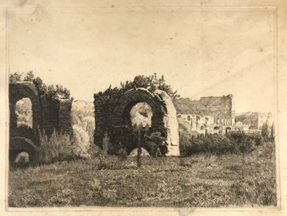 null François MARECHAL (1861-1945) 

Aqueduct of Claude 

Etching 

Signed lower...