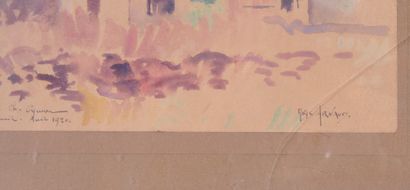 null Moise ARNAUD (1881-?)

La maison violette. 

Aquarelle sur papier signée en...
