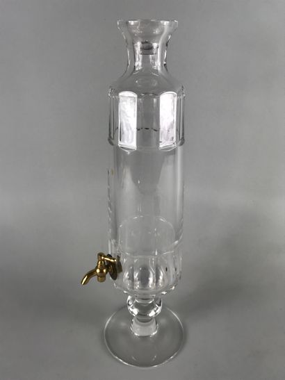 null VAL SAINT LAMBERT. 

Absinthe fountain in cut glass. With its broken stopper....