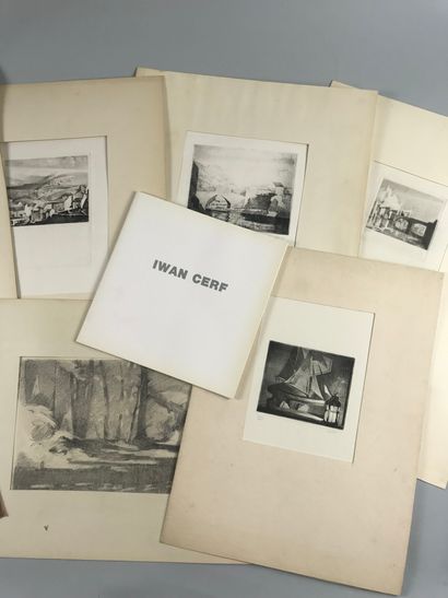 null Ywan CERF (1883-1963)

Ensemble de sept gravures et deux dessins à la mine de...