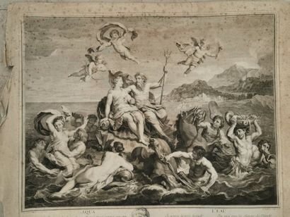 null Louis de Boullogne II (1654-1733), d'après 

Louis DESPLACES (1682-1739), gravé...