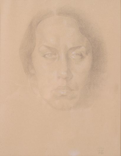 Ywan CERF (1883-1963)

Portrait of a woman,...