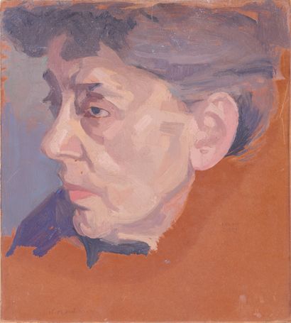 null Ywan CERF (1883-1963)

Portrait of a pensive man

Oil sketch on cardboard. 

Signed...