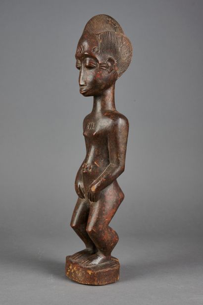 null IVORY COAST, Baule. 

Bloblobian ancestor of the Beyond in carved wood. 

Height...