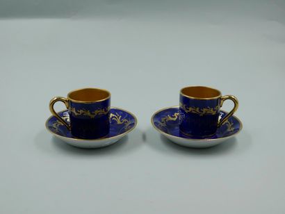 null Camille LE TALLEC (1906-1991) in Paris. 

Two coffee cups and under cups in...
