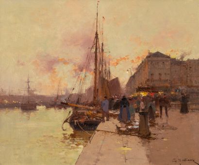 null Eugène GALIEN-LALOUE (1854-1941)

The port at dusk

Oil on canvas signed lower...