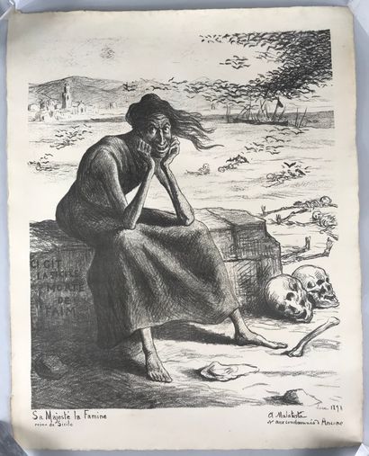 null 
Maximilien LUCE (1858-1941)




ALLEGORIE DE LA MORT - "Sa Majesté la Famine...