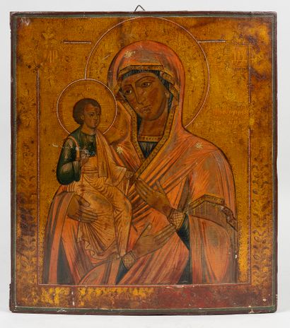 RUSSIA, 19th century. 

Icon of the Mother...