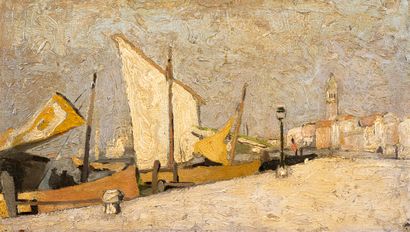 null Paul LANDOWSKI (1875-1961)

Sailboats in the harbor

Oil on panel. Certified...