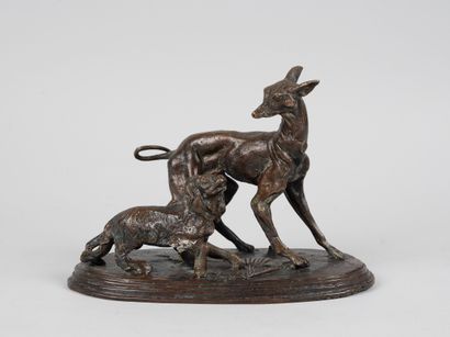 French school of the 19th century 

Greyhound...