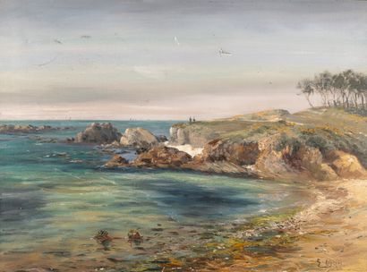 null Gabriel AUGIZEAU (1894-1963)

Vendée landscape, the sables of olonnes

Oil on...